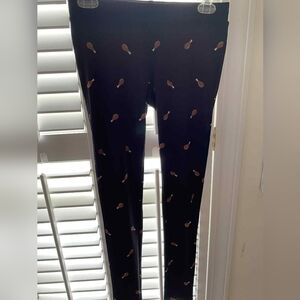Tipsy Elves Black Leggings with Fun Drumstick Design